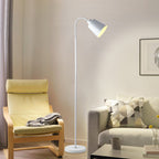 Contemporary Nordic Cylinder Iron Shade Arc Rod 1-Light Standing Floor Lamp For Living Room Lumendat