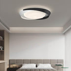 Contemporary Scandinavian Geometric Round Iron Silicone Shade LED Flush Mount Ceiling Light For Living Room