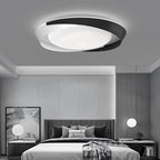 Contemporary Scandinavian Geometric Round Iron Silicone Shade LED Flush Mount Ceiling Light For Living Room