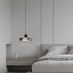 Contemporary Scandinavian Stainless Steel Acrylic Cylinder LED Pendant Light For Living Room