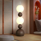 Contemporary Scandinavian Iron PE Spherical Shade LED Standing Floor Lamp For Living Room Lumendat