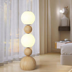 Contemporary Scandinavian Iron PE Spherical Shade LED Standing Floor Lamp For Living Room Lumendat