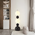 Contemporary Scandinavian Iron PE Spherical Shade LED Standing Floor Lamp For Living Room Lumendat