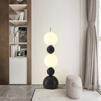 Contemporary Scandinavian Iron PE Spherical Shade LED Standing Floor Lamp For Living Room Lumendat