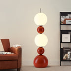 Contemporary Scandinavian Iron PE Spherical Shade LED Standing Floor Lamp For Living Room Lumendat