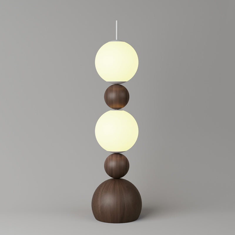 Contemporary Scandinavian Iron PE Spherical Shade LED Standing Floor Lamp For Living Room Lumendat