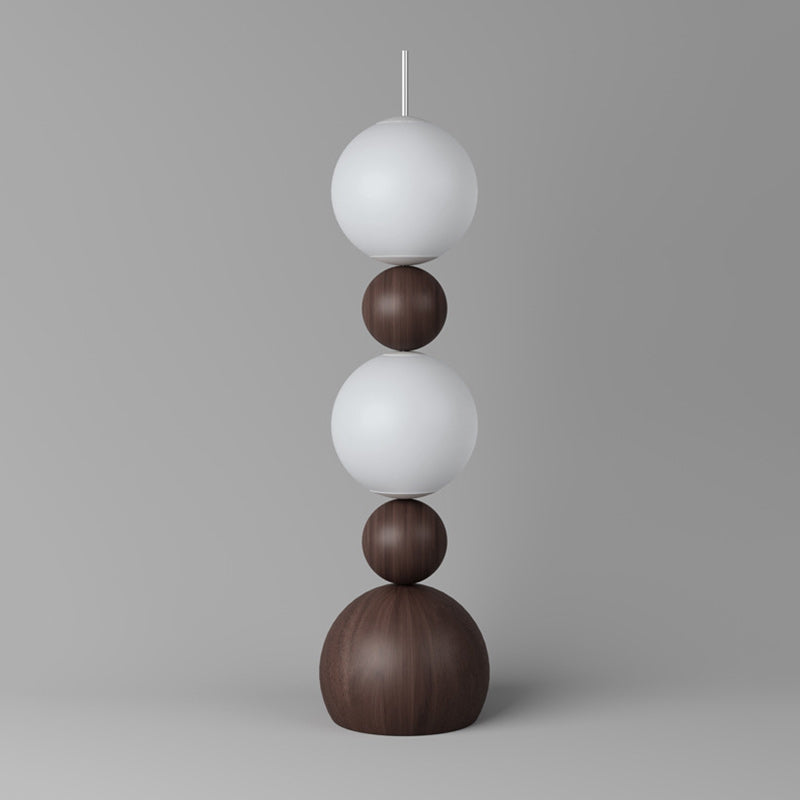 Contemporary Scandinavian Iron PE Spherical Shade LED Standing Floor Lamp For Living Room Lumendat