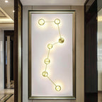 Contemporary Creative Big Dipper Aluminum LED Flush Mount Ceiling Light For Living Room