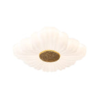Contemporary Nordic Hardware Square PE Shade LED Flush Mount Ceiling Light For Living Room