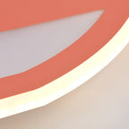 Contemporary Creative Cartoon Car Iron Acrylic LED Flush Mount Ceiling Light For Living Room