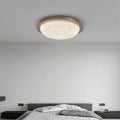 Contemporary Luxury Platinum Crystal Lunar Crater Texture LED Flush Mount Ceiling Light For Living Room