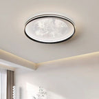 Modern Minimalist Aluminum Acrylic Round LED Flush Mount Ceiling Light For Living Room