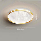 Modern Minimalist Aluminum Acrylic Round LED Flush Mount Ceiling Light For Living Room