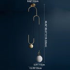 Contemporary Simplicity Metal Adjustable Pulley-designed Glass Orb Shade 1-light Pendant Light for Living Room