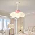 Contemporary Nordic Heart-Shaped Wings PE Iron LED Pendant Light For Living Room