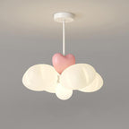 Contemporary Nordic Heart-Shaped Wings PE Iron LED Pendant Light For Living Room