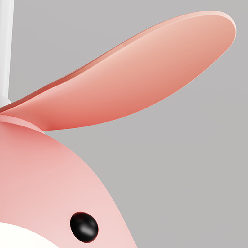 Lumendat Contemporary Scandinavian Cartoon Whale Plane Iron Acrylic Shade ABS Fan LED Downrods Ceiling Fan Light For Bedroom Lumendat
