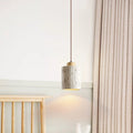 Traditional French High Concrete Cylinder 1-Light Pendant Light For Bedroom