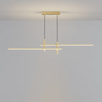 Modern Minimalist Iron Silicone Long Strip LED Island Light Pendant Light For Living Room