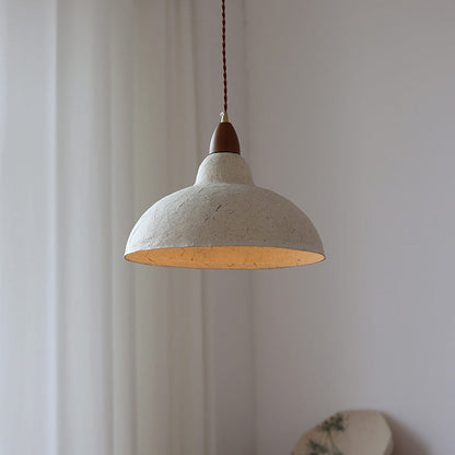 Traditional Japanese Octagonal Hand-painted Bamboo And Bird Design Xuan Paper Shade 1-Light Pendant Light For Living Room