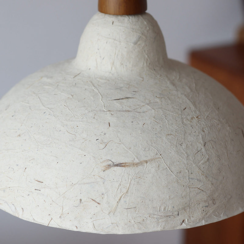 Traditional Japanese Octagonal Hand-painted Bamboo And Bird Design Xuan Paper Shade 1-Light Pendant Light For Living Room
