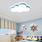Contemporary Creative Iron Acrylic Cloud Shade LED Flush Mount Ceiling Light For Bedroom