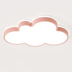 Contemporary Creative Iron Acrylic Cloud Shade LED Flush Mount Ceiling Light For Bedroom