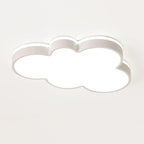 Contemporary Creative Iron Acrylic Cloud Shade LED Flush Mount Ceiling Light For Bedroom
