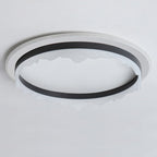 Modern Eclectic Round Iron Acrylic LED Flush Mount Ceiling Light For Bedroom
