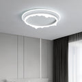 Modern Eclectic Round Iron Acrylic LED Flush Mount Ceiling Light For Bedroom