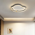 Contemporary Luxury Iron Acrylic Cloud Shade Star Decoration LED Flush Mount Ceiling Light For Bedroom