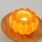 Contemporary Creative Resin Pumpkin Pe Shade 1-light Semi-flush Mount Ceiling Light for Living Room