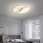 Contemporary Creative Leaves Iron Acrylic LED Flush Mount Ceiling Light For Living Room