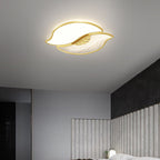 Contemporary Creative Leaves Iron Acrylic LED Flush Mount Ceiling Light For Living Room