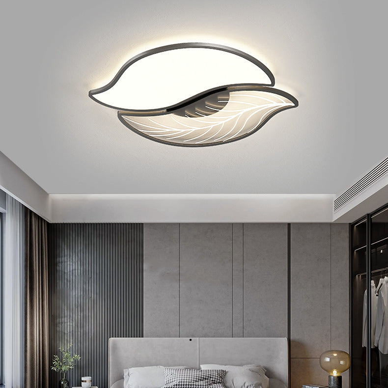 Contemporary Creative Leaves Iron Acrylic LED Flush Mount Ceiling Light For Living Room