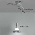 Modern Mid-Century Iron Aluminum Horn Shade LED Pendant Light Spotlight For Living Room