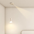 Modern Mid-Century Iron Aluminum Horn Shade LED Pendant Light Spotlight For Living Room