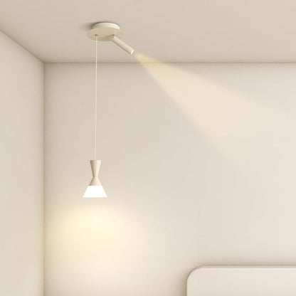 Modern Mid-Century Iron Aluminum Horn Shade LED Pendant Light Spotlight For Living Room