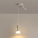 Modern Mid-Century Iron Aluminum Horn Shade LED Pendant Light Spotlight For Living Room