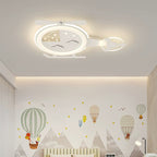 Lumendat Contemporary Creative Cartoon Helicopter Iron Acrylic LED Flush Mount Ceiling Light Kid's Lighting For Living Room Lumendat