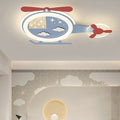 Lumendat Contemporary Creative Cartoon Helicopter Iron Acrylic LED Flush Mount Ceiling Light Kid's Lighting For Living Room Lumendat