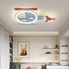 Lumendat Contemporary Creative Cartoon Helicopter Iron Acrylic LED Flush Mount Ceiling Light Kid's Lighting For Living Room Lumendat