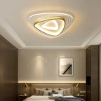 Contemporary Luxury Mango Triangle Acrylic LED Flush Mount Ceiling Light For Living Room