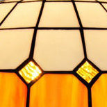 Traditional Tiffany Stained Glass Dome Shade 1-light Semi-flush Mount Ceiling Light for Living Room