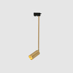 Modern Minimalist Iron Cylinder Shade Long Rod LED Pendant Light Spotlight For Living Room