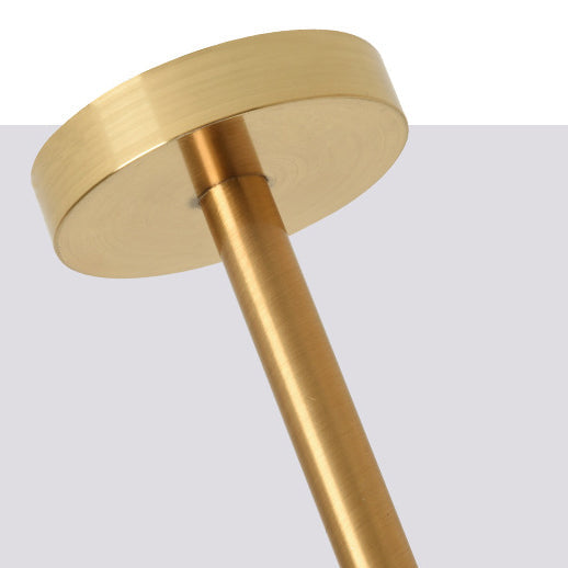 Modern Minimalist Iron Cylinder Shade Long Rod LED Pendant Light Spotlight For Living Room
