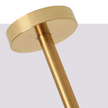 Modern Minimalist Iron Cylinder Shade Long Rod LED Pendant Light Spotlight For Living Room