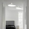 Modern Mid-century Geometric Circle Metal Acrylic LED Semi-flush Mount Ceiling Light for Bedroom