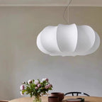Traditional Japanese Pumpkin Round Iron Silk 2/3-light Pendant Light for Living Room BulbSquare