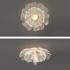 Modern Luxury Flower Petal Dome Iron Acrylic LED Flush Mount Ceiling Light For Bedroom Lumendat